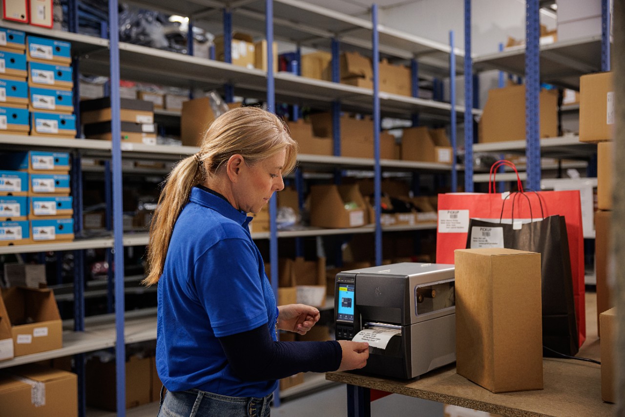 Retail back-of-store pick-up label printing with Zebra ZT231
